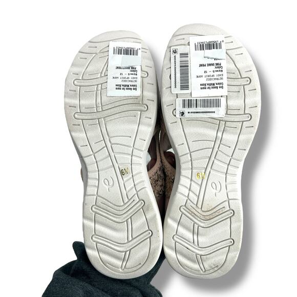 Easy Spirit Traciee Square Toe Casual Flat Sandals Size 6 Pink Metallic Slides - Picture 5 of 9